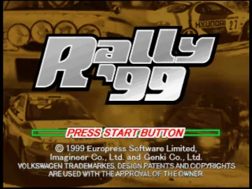 Rally '99 (Japan) screen shot title